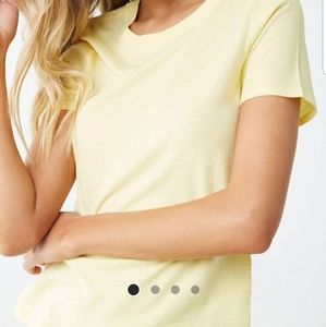 Forever21 Yellow Basic Tee